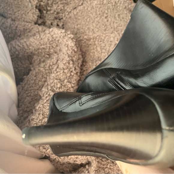 Tory Burch Leather Lowell Wedge Bootie, Black